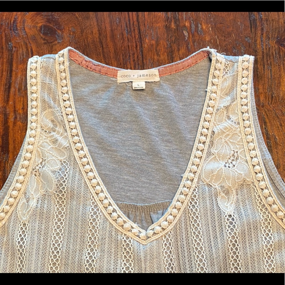 Coco + Jameson Lace Tank Top - Picture 6 of 8